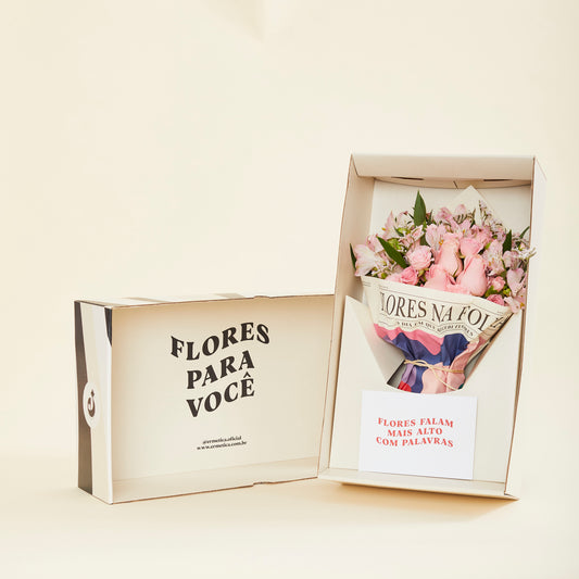 CAIXA ERMETICA FLORES ROSAS