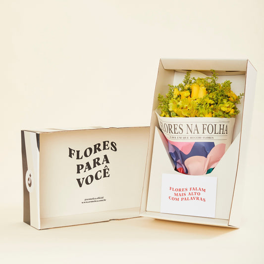 CAIXA ERMETICA FLORES AMARELAS